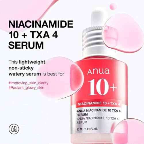 سرم ضد لک نیاسینامید 10% + ترانگزامیک اسید 4% آنوا - Anua Niacinamide 10% + TXA 4% Dark Spot Correcting Serum