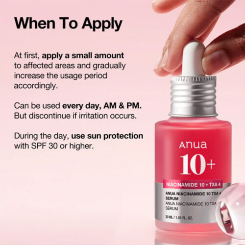 سرم ضد لک نیاسینامید 10% + ترانگزامیک اسید 4% آنوا - Anua Niacinamide 10% + TXA 4% Dark Spot Correcting Serum