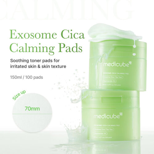 پد تونر لایه بردار و تسکین دهنده سیکا مدی کیوب - Medicube Exosome Cica Calming Pad