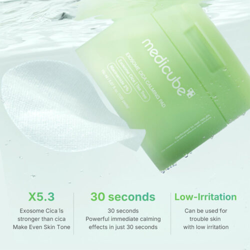 پد تونر لایه بردار و تسکین دهنده سیکا مدی کیوب - Medicube Exosome Cica Calming Pad