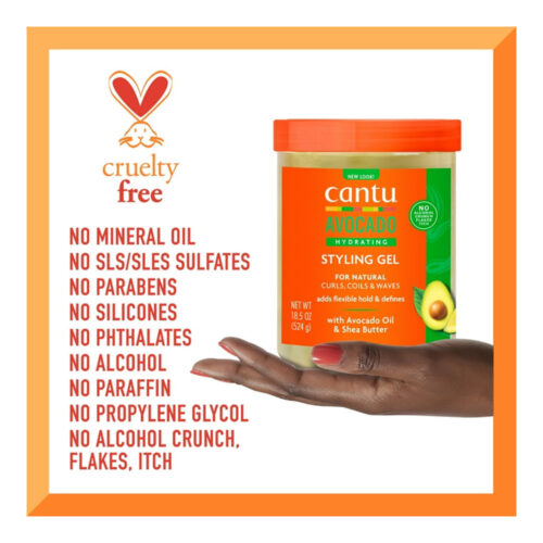 ژل آووکادو کنتو - Cantu Avocado Hydrating Styling Gel
