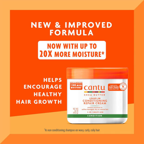 نرم کننده عمیق سه کاره بعد و داخل حمام شی باتر کنتو - Cantu Leave-In Conditioning Repair Cream with Shea Butter