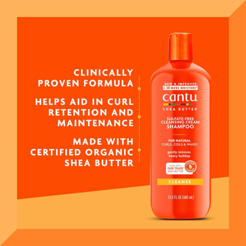 شامپو کرمی شی باتر کنتو - Cantu Sulfate-Free Cleansing Cream Shampoo
