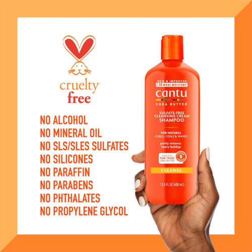 شامپو کرمی شی باتر کنتو - Cantu Sulfate-Free Cleansing Cream Shampoo