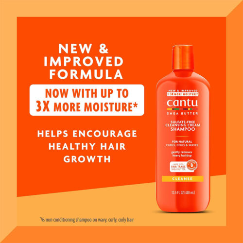 شامپو کرمی شی باتر کنتو - Cantu Sulfate-Free Cleansing Cream Shampoo