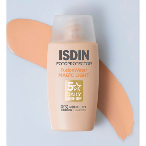 ضد آفتاب فیوژن واتر مجیک ایزدین رنگ لایت - Isdin Fotoprotector Fusion Water Magic Light SPF 50