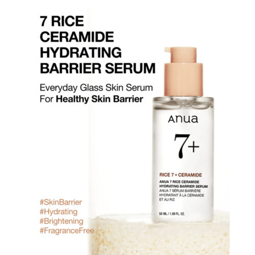 سرم آبرسان و تقویت سد دفاعی برنج و سراماید آنوا - Anua 7 Rice Ceramide Hydrating Barrier Serum