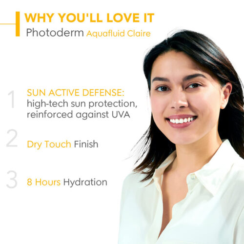 ضد آفتاب رنگی فتودرم آکوافلوئید بایودرما - +Bioderma Photoderm Aquafluid Light Sunscreen SPF50