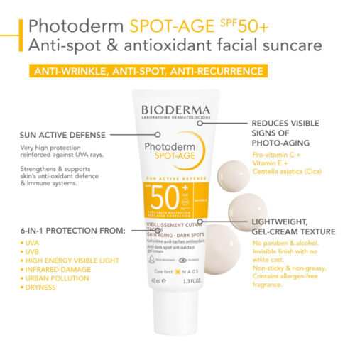 ضد آفتاب فتودرم اسپات ایج بایودرما - +Bioderma Photoderm Spot Age Sunscreen SPF50