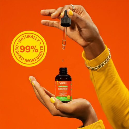 روغن تقویت کننده مو و پوست سر بیوتین کنتو - Cantu Biotin Infused Strengthening Hair & Scalp Oil
