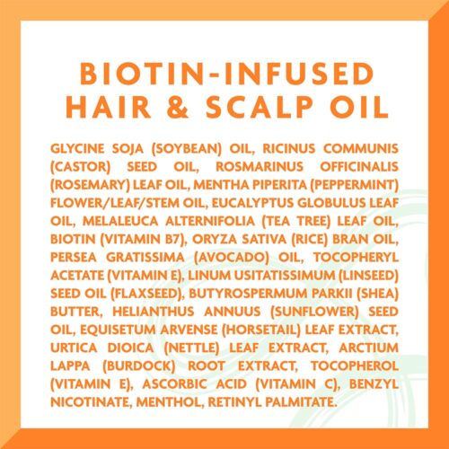 روغن تقویت کننده مو و پوست سر بیوتین کنتو - Cantu Biotin Infused Strengthening Hair & Scalp Oil