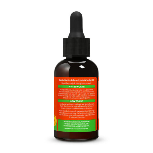 روغن تقویت کننده مو و پوست سر بیوتین کنتو - Cantu Biotin Infused Strengthening Hair & Scalp Oil