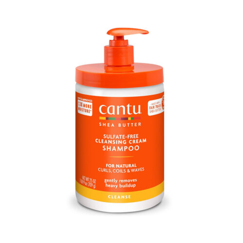 شامپو کرمی شی باتر کنتو سایز بزرگ - Cantu Sulfate Free Salon Size Cleansing Cream Shampoo