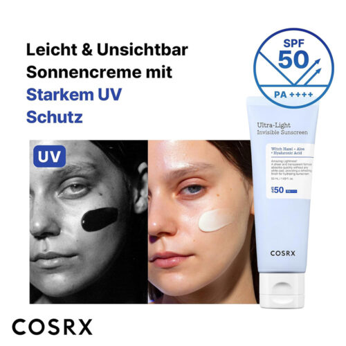 ضد آفتاب مرطوب کننده اولترا لایت کوزارکس - Cosrx Ultra Light Invisible Sunscreen SPF 50