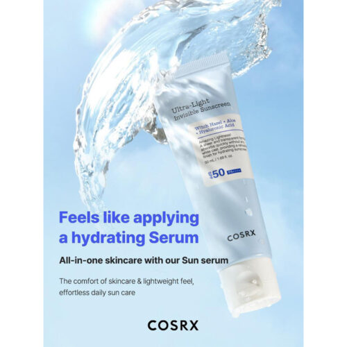 ضد آفتاب مرطوب کننده اولترا لایت کوزارکس - Cosrx Ultra Light Invisible Sunscreen SPF 50
