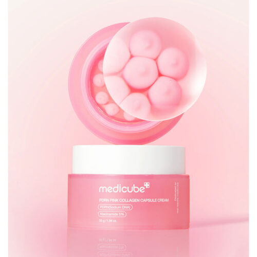 کرم کپسولی کلاژن و PDRN مدی‌ کیوب روشن کننده و ضد چروک - Medicube PDRN Pink Collagen Capsule Cream