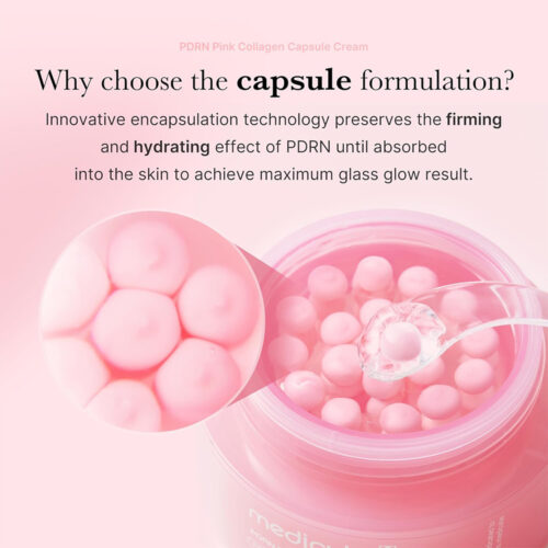 کرم کپسولی کلاژن و PDRN مدی‌ کیوب روشن کننده و ضد چروک - Medicube PDRN Pink Collagen Capsule Cream