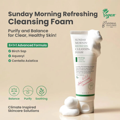 فوم پاک کننده ضد آکنه سان دی مورنینگ اکسیس وای - AXIS-Y Sunday Morning Refreshing Cleansing Foam