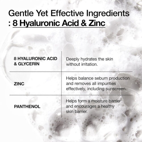 فوم شستشوی هیالورونیک اسید و پنتنول آنوا - Anua 8 Hyaluronic Acid Hydrating Gentle Foaming Cleanser