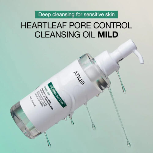 شوینده روغنی پاک کننده و کنترل منافذ آنوا - Anua Heartleaf Pore Control Cleansing Oil Mild