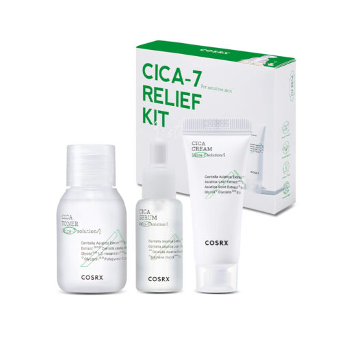 کیت سیکا 7 تسکین دهنده 3 مرحله ای کوزارکس - COSRX Cica-7 Relief Kit 3 Step