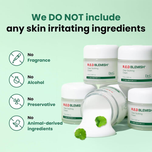 کرم آبرسان و تسکین دهنده رد بلمیش دکتر جی - Dr.G Red Blemish Clear Soothing Cream