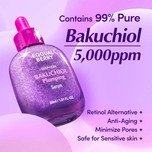 سرم ضد چروک و حجم دهنده باکوچیول اکوال بری - Eqqualberry Bakuchiol Plumping Serum