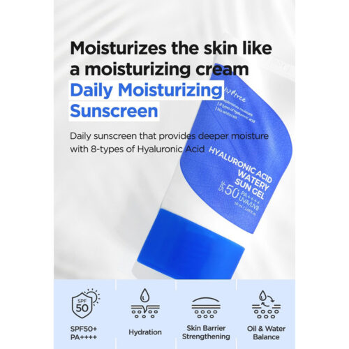 ژل کرم ضد آفتاب هیالورونیک اسید ایزنتری - ++++Isntree Hyaluronic Acid Watery Sun Gel SPF50+ PA