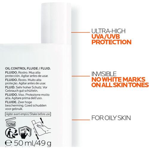 فلوئید ضد آفتاب کنترل چربی لاروش پوزای - La Roche Posay Anthelios Uvmune 400 Oil Control Fluid SPF50
