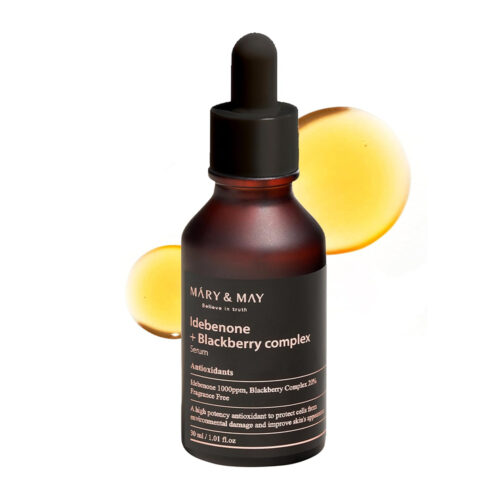سرم روشن کننده و جوانساز ایدبنون و بلک بری مری اند می - Mary & May Idebenone + Blackberry Complex Serum