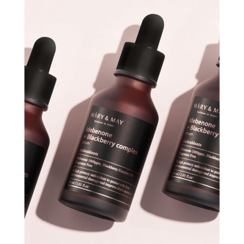 سرم روشن کننده و جوانساز ایدبنون و بلک بری مری اند می - Mary & May Idebenone + Blackberry Complex Serum