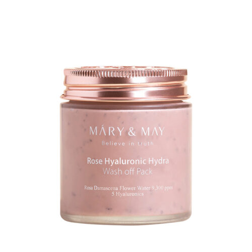 ماسک شستشوی آبرسان هیالورونیک اسید و گل رز مری اند می - Mary & May Rose Hyaluronic Hydra Wash Off Pack