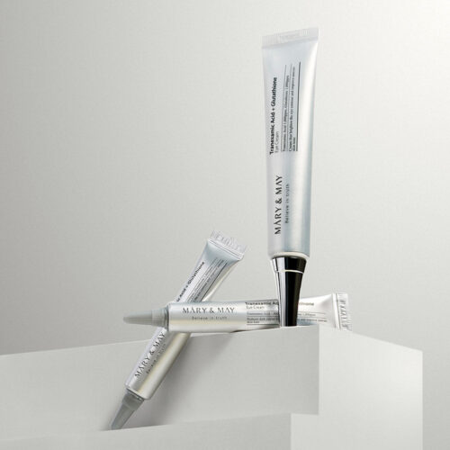 کرم دور چشم ضد لک و روشن کننده گلوتاتیون و ترانگزامیک اسید مری اند می - Mary & May Tranexamic Acid + Glutathione Eye Cream