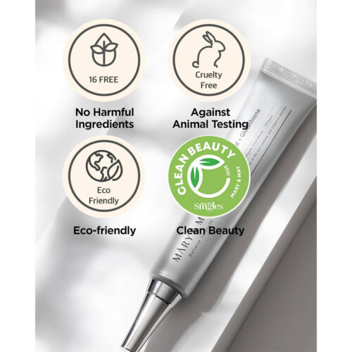 کرم دور چشم ضد لک و روشن کننده گلوتاتیون و ترانگزامیک اسید مری اند می - Mary & May Tranexamic Acid + Glutathione Eye Cream