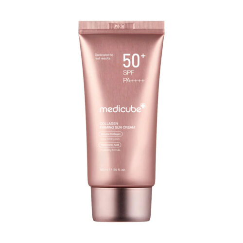 کرم ضد آفتاب تون آپ کلاژن مدی کیوب ضد چروک و روشن کننده پوست - Medicube Collagen Firming Sun Cream