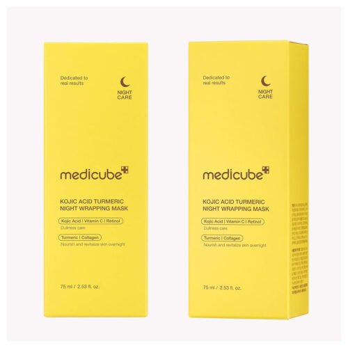ماسک شب روشن کننده کوجیک اسید و کلاژن مدی کیوب - Medicube Kojic Acid Turmeric Night Wrapping Mask