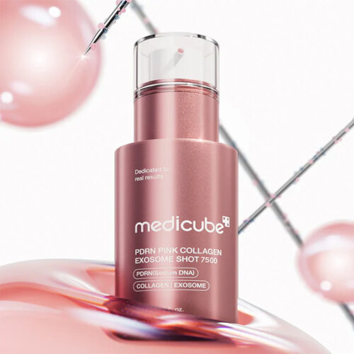سرم اگزوزوم کلاژن و PDRN شات 7500 مدی کیوب - Medicube PDRN Pink Collagen Exosme Shot 7500