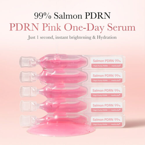 سرم صورتی یک روزه و PDRN روشن کننده مدی کیوب - Medicube PDRN Pink One Day Serum