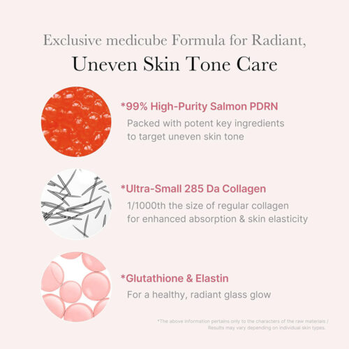 سرم صورتی یک روزه و PDRN روشن کننده مدی کیوب - Medicube PDRN Pink One Day Serum