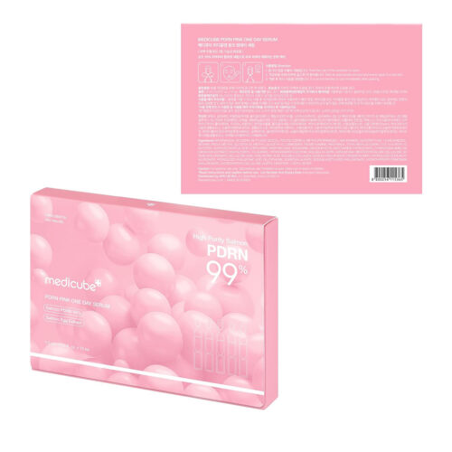 سرم صورتی یک روزه و PDRN روشن کننده مدی کیوب - Medicube PDRN Pink One Day Serum