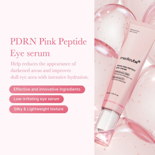 کرم دور چشم PDRN و پپتاید مدی کیوب ضد چروک و روشن کننده - Medicube PDRN Pink Peptide Eye Cream