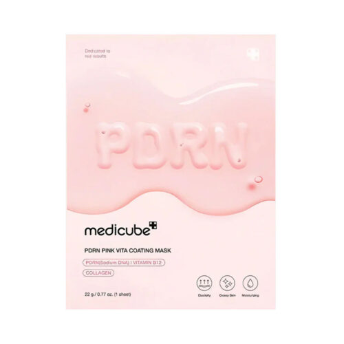 ماسک ورقه ای ویتامینه PDRN مدی کیوب - Medicube PDRN Pink Vita Coating Mask