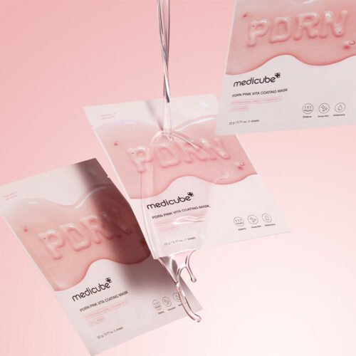 ماسک ورقه ای ویتامینه PDRN مدی کیوب - Medicube PDRN Pink Vita Coating Mask