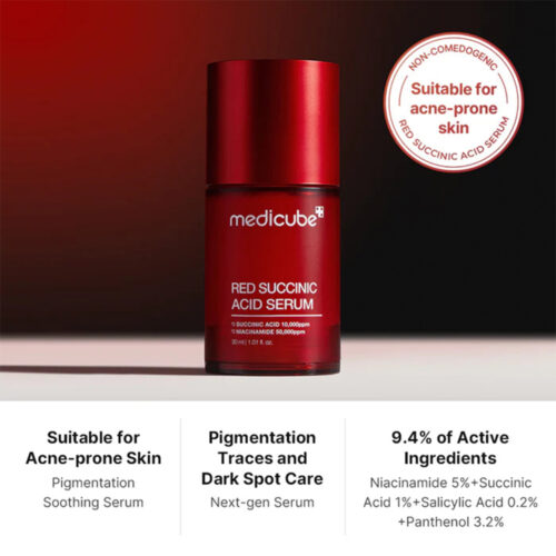 سرم ضد جوش سوکسینیک اسید مدی کیوب - Medicube Red Succinic Acid Serum