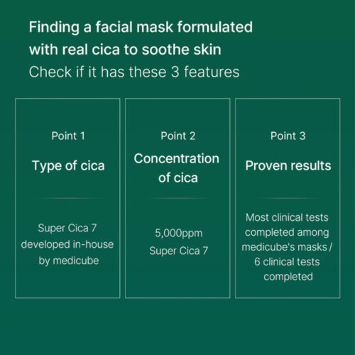 پک ماسک روزانه سوپر سیکا مدی کیوب - Medicube Super Cica Daily Quick Mask