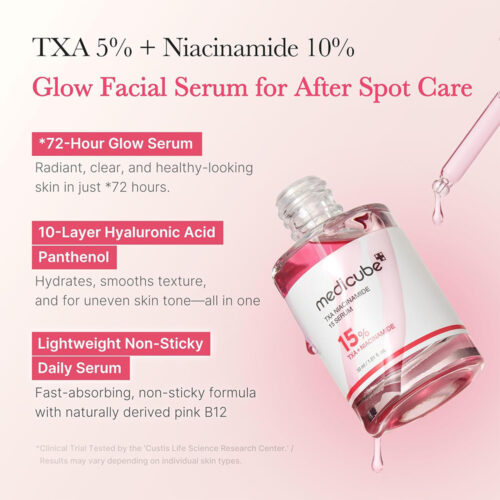 سرم ضد لک و روشن کننده ترانگزامیک اسید و نیاسینامید مدی کیوب -Medicube TXA Niacinamide 15% Serum