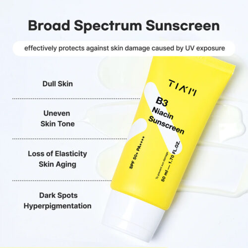 کرم ضد آفتاب ضد لک و روشن کننده نیاسینامید تیام - Tiam B3 Niacin Sunscreen