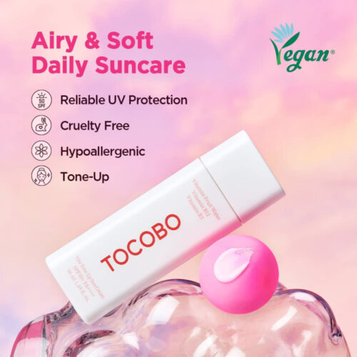 کرم ضد آفتاب ویتامینه تون آپ توکوبو - ++++Tocobo Vita Tone Up Sun Cream SPF50+ PA