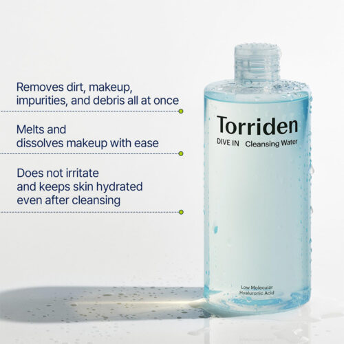 میسلار واتر آبرسان هیالورونیک اسید توریدن - Torriden Dive In Low Molecular Hyaluronic Acid Cleansing Water