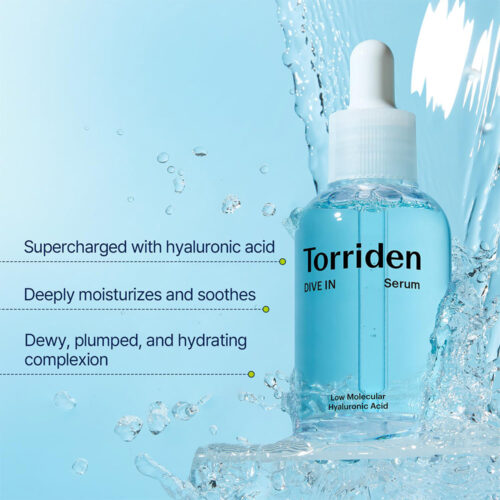 سرم آبرسان هیالورونیک اسید توریدن - Torriden Dive In Low Molecular Hyaluronic Acid Serum 50ml